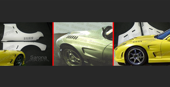 Custom Mazda RX7 Fenders  Coupe (1993 - 1997) - $549.00 (Manufacturer Sarona, Part #MZ-001-FD)